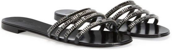 Giuseppe Zanotti Iride sandalen verfraaid met kristallen Zwart