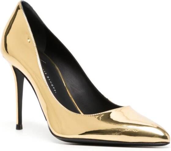 Giuseppe Zanotti Pumps met metallic afwerking Goud