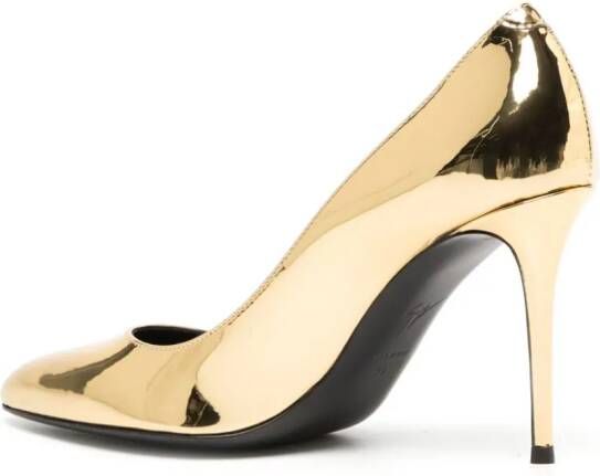 Giuseppe Zanotti Pumps met metallic afwerking Goud