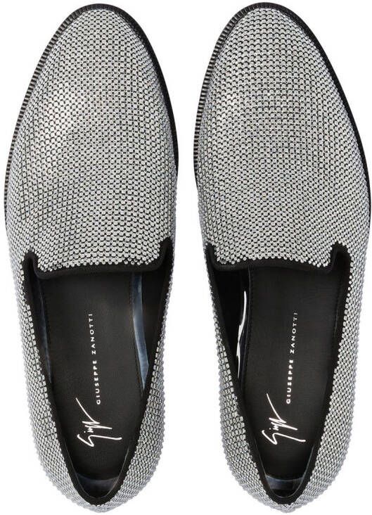 Giuseppe Zanotti Jareth Disco loafers verfraaid met kristallen Zilver