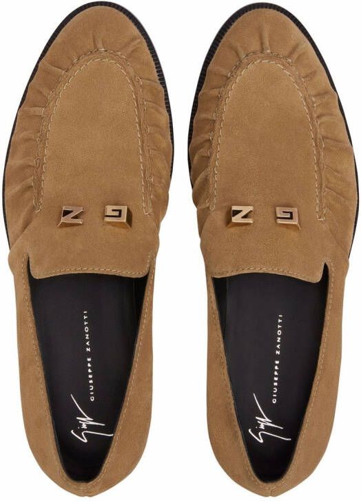 Giuseppe Zanotti Jareth suède loafers Bruin