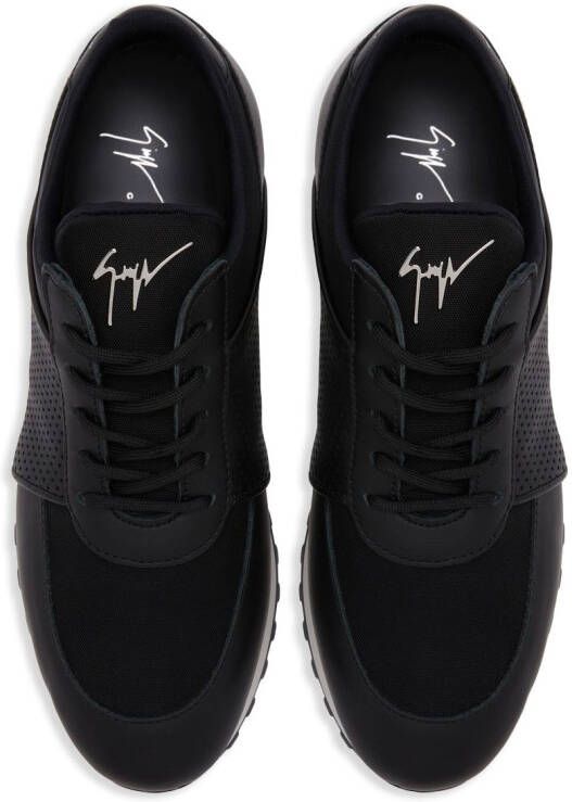 Giuseppe Zanotti Jimi Running leren sneakers Zwart