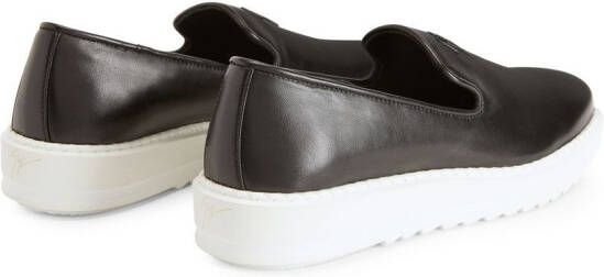 Giuseppe Zanotti Klaus leren loafers Zwart