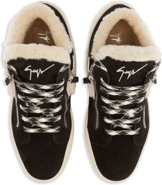 Giuseppe Zanotti Kriss Ice lammy sneakers Zwart