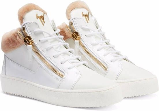 Giuseppe Zanotti Kriss lammy sneakers Wit