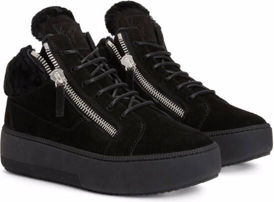 Giuseppe Zanotti Kriss lammy sneakers Zwart