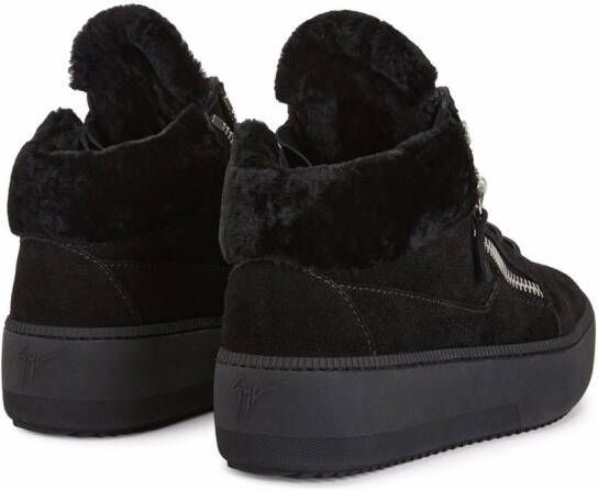 Giuseppe Zanotti Kriss lammy sneakers Zwart