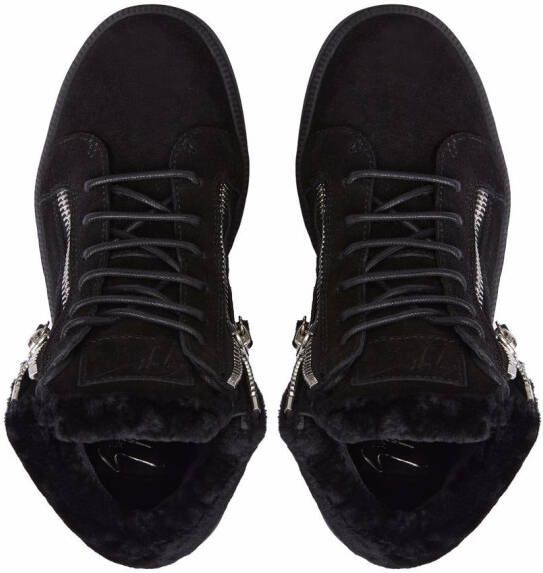 Giuseppe Zanotti Kriss lammy sneakers Zwart