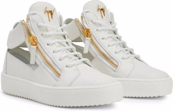 Giuseppe Zanotti Kriss leren sneakers Wit