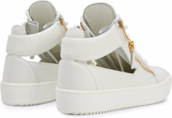 Giuseppe Zanotti Kriss leren sneakers Wit