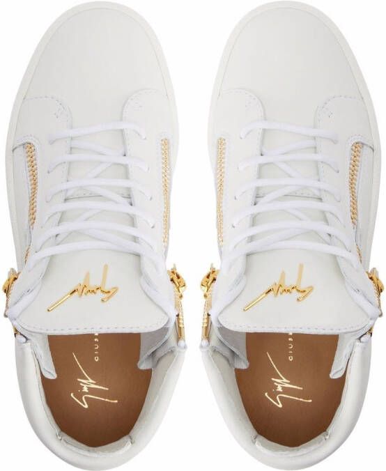 Giuseppe Zanotti Kriss leren sneakers Wit