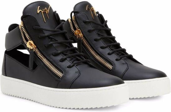 Giuseppe Zanotti Kriss leren sneakers Zwart