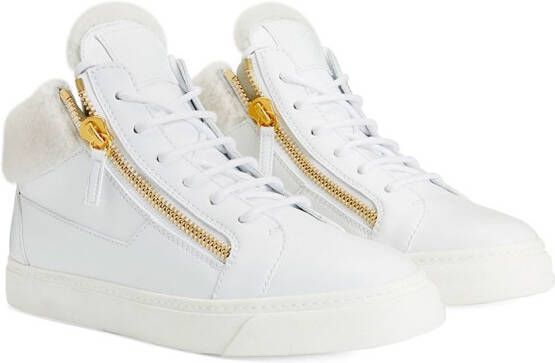 Giuseppe Zanotti Kriss mid-top sneakers Wit