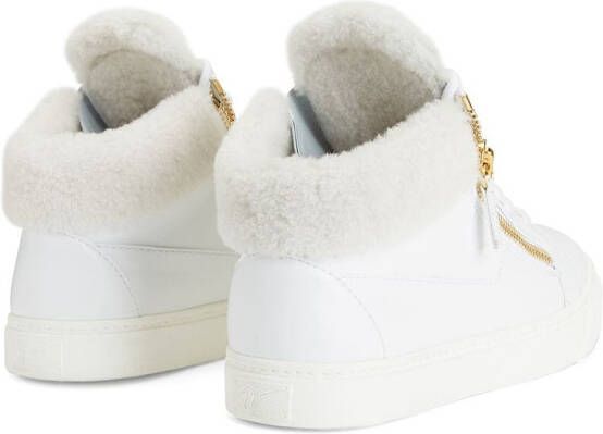 Giuseppe Zanotti Kriss mid-top sneakers Wit