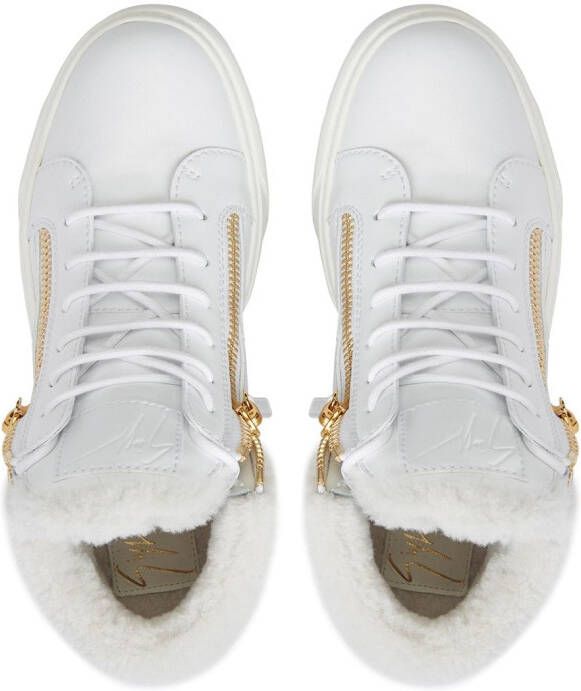 Giuseppe Zanotti Kriss mid-top sneakers Wit