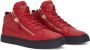 Giuseppe Zanotti Kriss sneakers met ritsdetail Rood - Thumbnail 2