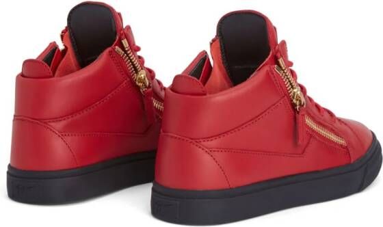 Giuseppe Zanotti Kriss sneakers met ritsdetail Rood