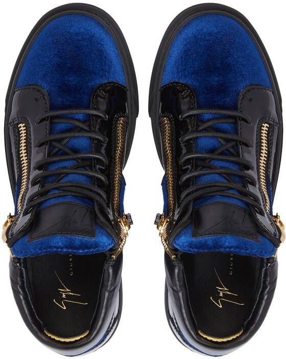 Giuseppe Zanotti Kriss sneakers met vlakken Blauw