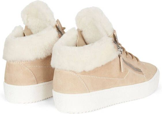 Giuseppe Zanotti Kriss Winter mid-top sneakers Beige