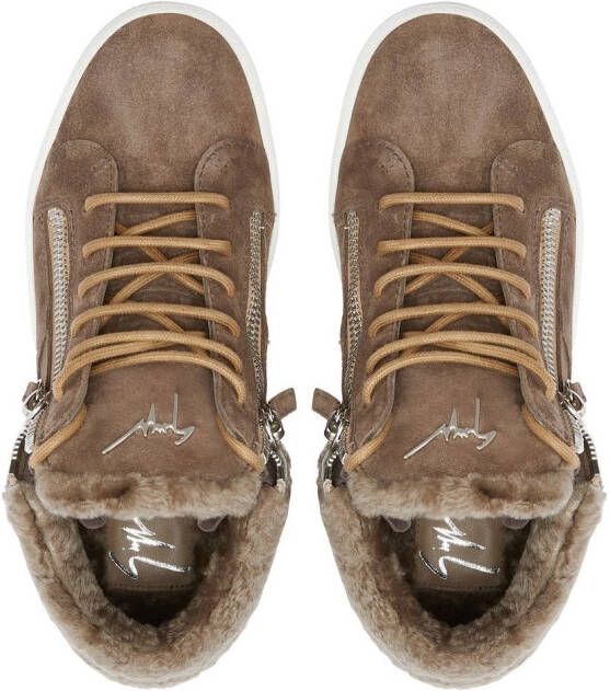 Giuseppe Zanotti Kriss Winter mid-top sneakers Bruin