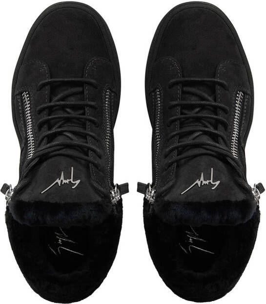 Giuseppe Zanotti Kriss Winter mid-top sneakers Zwart