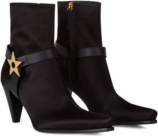 Giuseppe Zanotti Laarzen met plakkaat Zwart