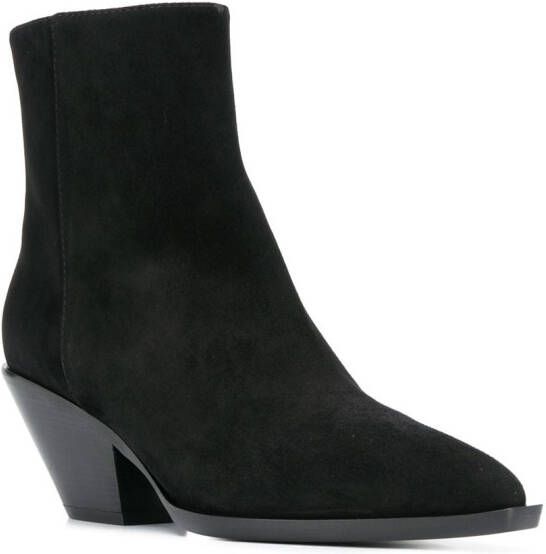 Giuseppe Zanotti Laarzen met rits aan de zijkant 001 BLACK