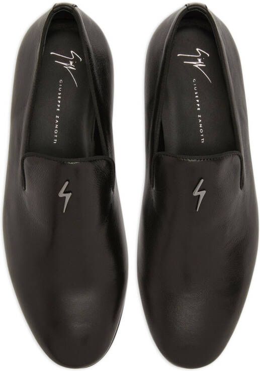 Giuseppe Zanotti Leren loafers Zwart