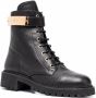 Giuseppe Zanotti Leren combat boots Zwart - Thumbnail 2