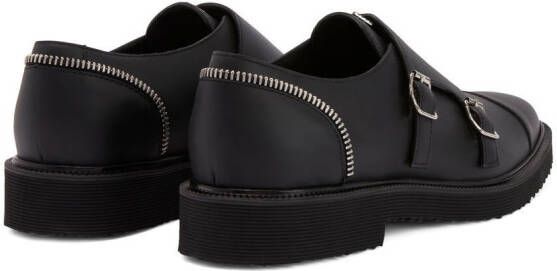 Giuseppe Zanotti Leren loafers Zwart