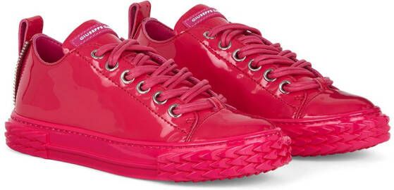 Giuseppe Zanotti Leren sneakers Roze