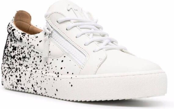 Giuseppe Zanotti Leren sneakers Wit