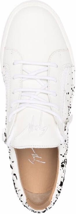 Giuseppe Zanotti Leren sneakers Wit