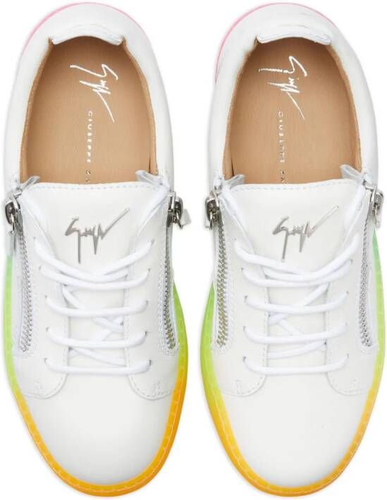 Giuseppe Zanotti Leren sneakers Wit