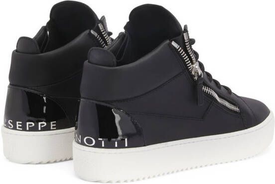 Giuseppe Zanotti Leren sneakers Zwart