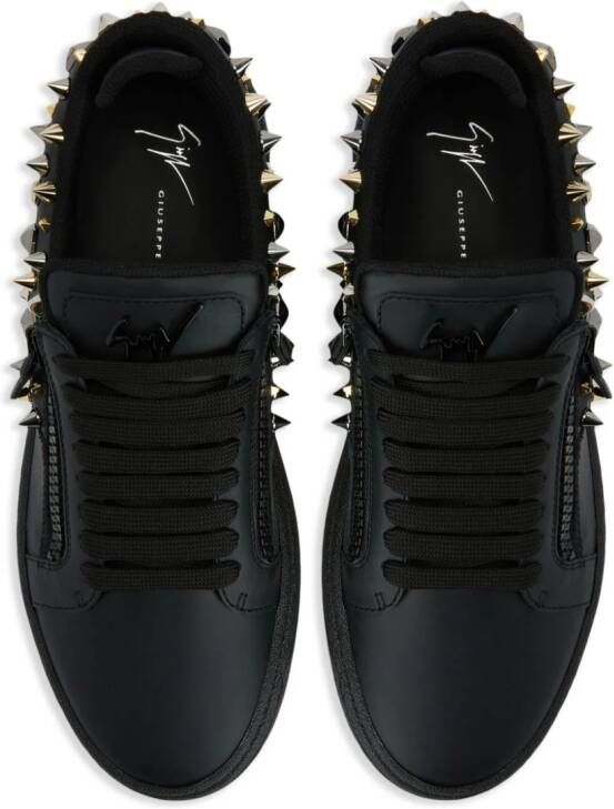 Giuseppe Zanotti Leren sneakers Zwart