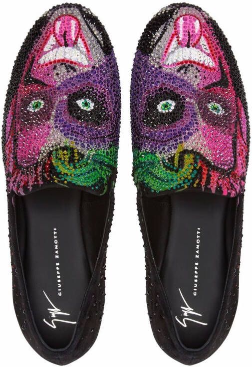 Giuseppe Zanotti Lewis Joker loafers Zwart