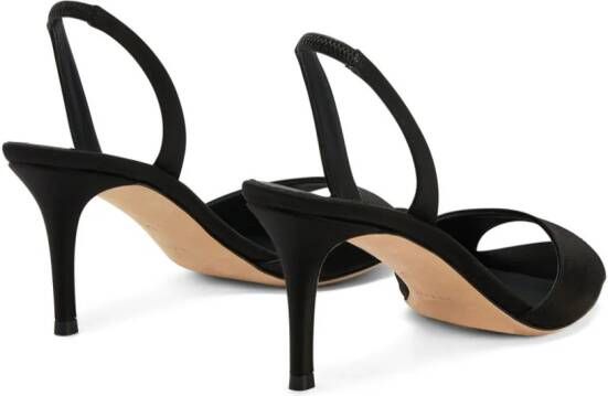 Giuseppe Zanotti Lilibeth 105 mm suède sandalen Zwart