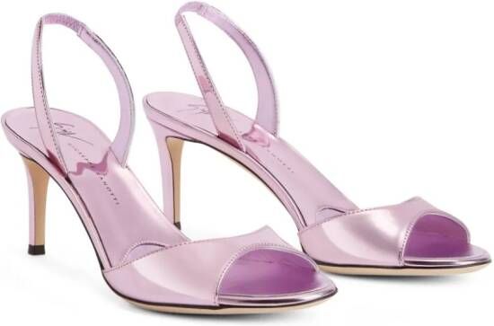 Giuseppe Zanotti Lilibeth sandalen met metallic-effect Roze