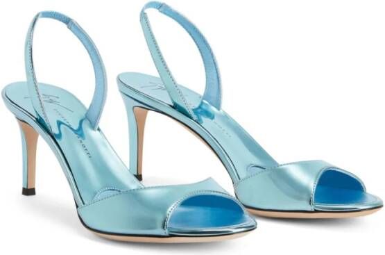 Giuseppe Zanotti Lilibeth leren slingback sandalen Blauw