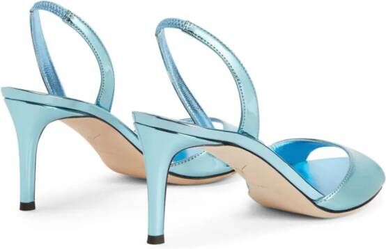 Giuseppe Zanotti Lilibeth leren slingback sandalen Blauw