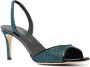 Giuseppe Zanotti Lilibeth leren slingback sandalen Blauw - Thumbnail 2