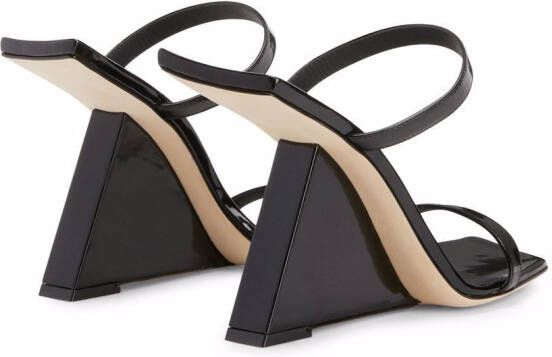 Giuseppe Zanotti Lilii Borea sandalen met sleehak Zwart