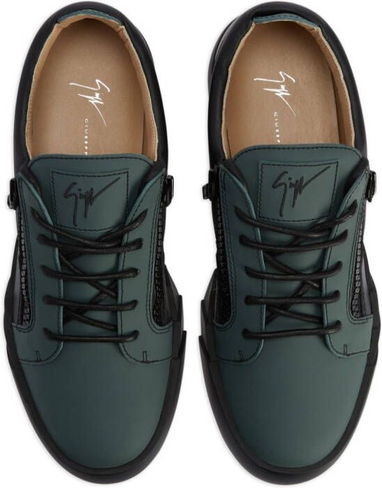 Giuseppe Zanotti Leren sneakers Zwart