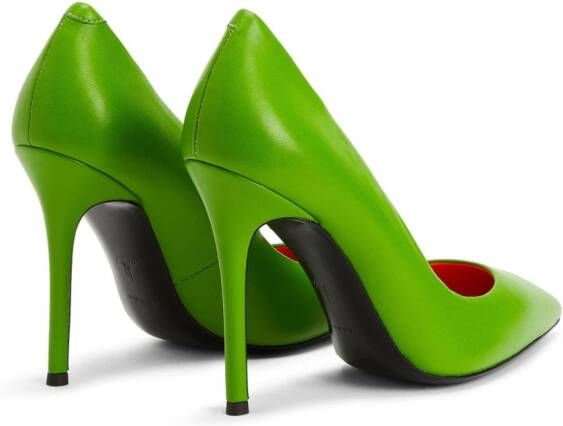 Giuseppe Zanotti Lucrezia leren pumps Groen