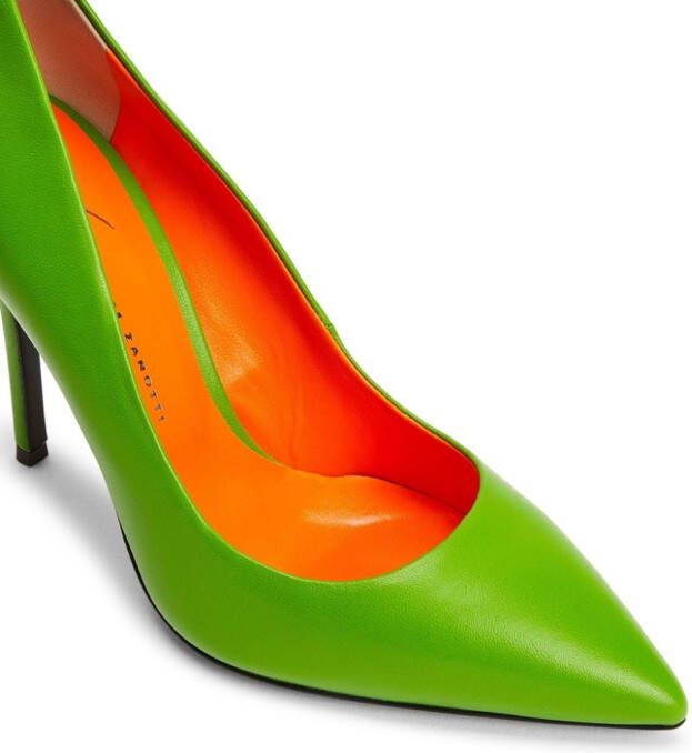 Giuseppe Zanotti Lucrezia leren pumps Groen