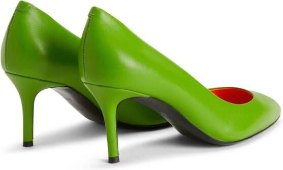 Giuseppe Zanotti Lucrezia leren pumps Groen