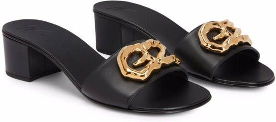 Giuseppe Zanotti Lyra Zali verfraaide sandalen Zwart