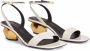 Giuseppe Zanotti Mangentha sandalen met bewerkte hak Wit - Thumbnail 2