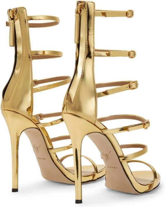 Giuseppe Zanotti Margaret sandalen met meerdere bandjes Goud